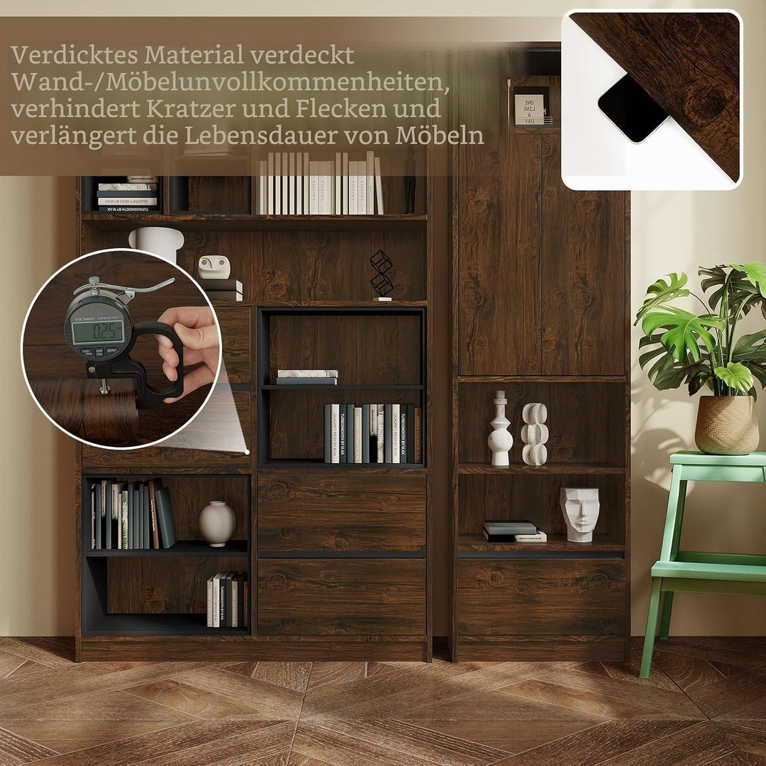 Abyssaly Klebefolie Möbel Holzoptik Vintage Möbelfolie Selbstklebend 90cm x 300cm Dekoration Folie f