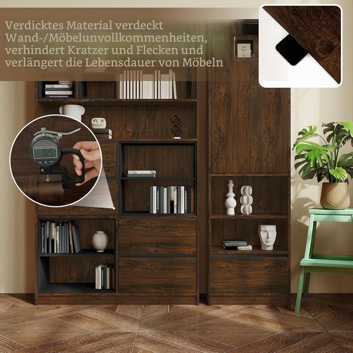 Abyssaly Klebefolie Möbel Holzoptik Vintage Möbelfolie Selbstklebend 90cm x 300cm Dekoration Folie f