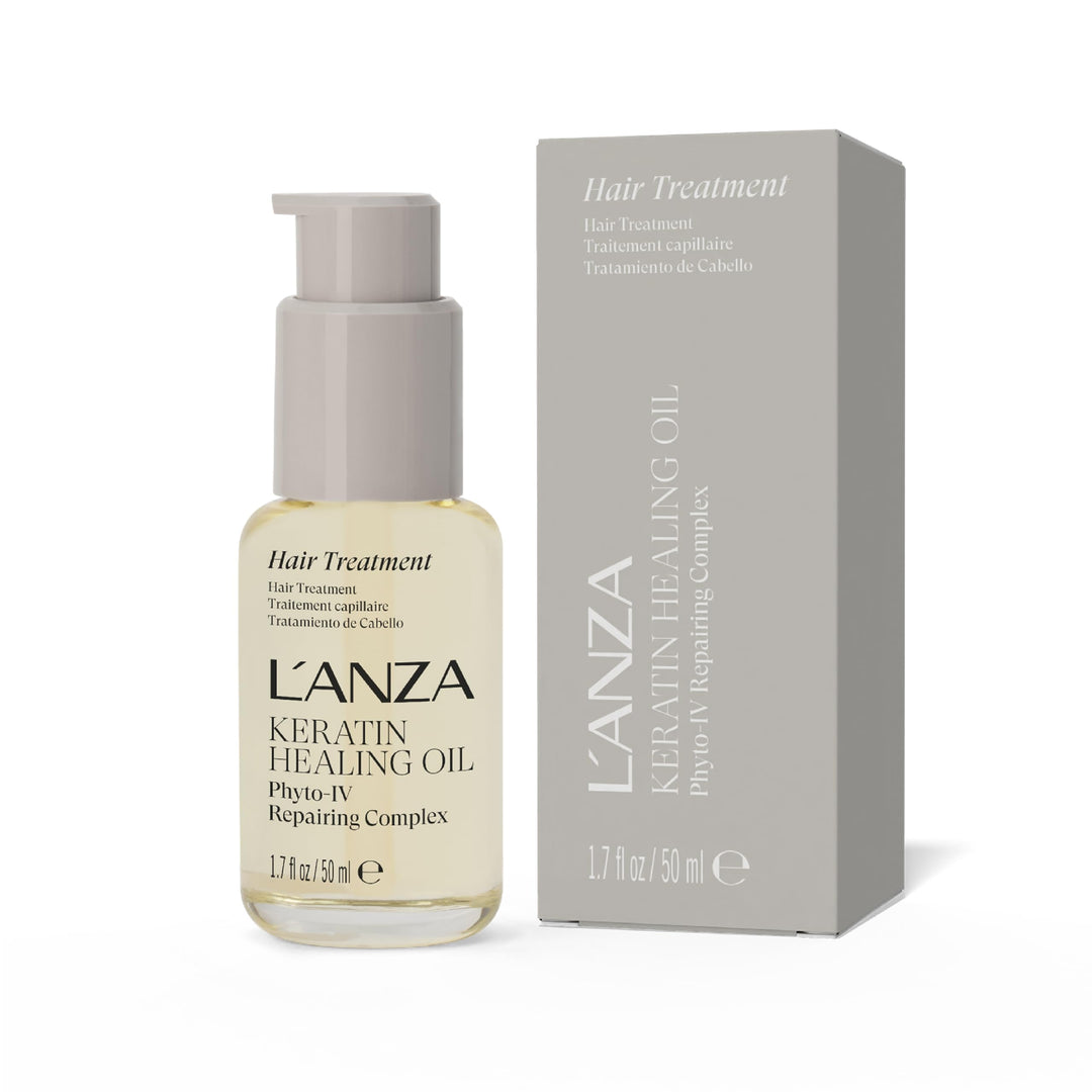 L'ANZA Keratin Heilöl Haarbehandlung (50 ml), Regeneriert, Belebt & Nährt Trockenes, Geschädigtes Ha