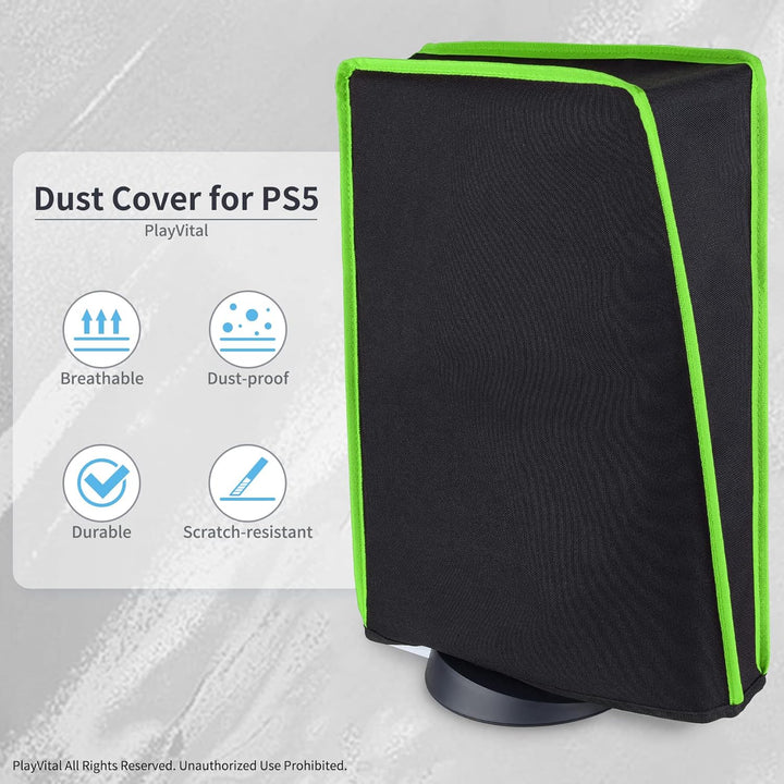 PlayVital Staubhülle für ps5,Staubschutze Hülle Spritzwasserdichte Tasche,Schutzhülle Abdeckung Case