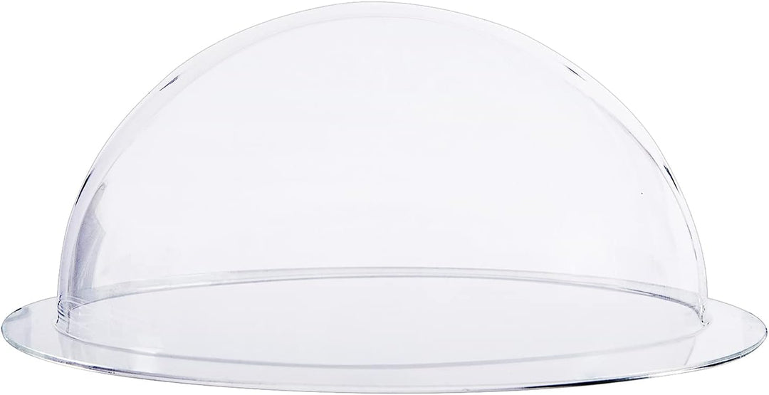 HMF 46740 Halbkugel aus Acryl mit Krempe, DIY Acrylhaube | Ø 40 cm | Transparent 400 mm, 400 mm