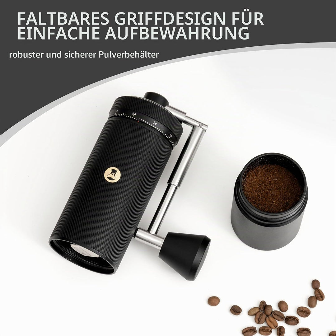 Manuelle Kaffeemühle S3 TIMEMORE, Numerisch Einstellbare Feinheit, Klappgriff, Upgrade Integriertes