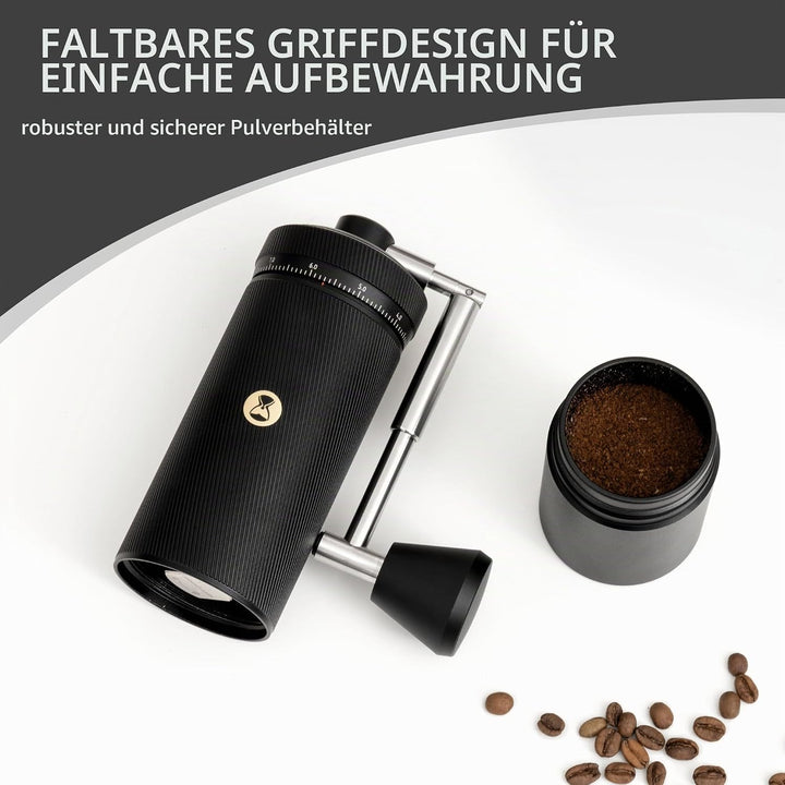 Manuelle Kaffeemühle S3 TIMEMORE, Numerisch Einstellbare Feinheit, Klappgriff, Upgrade Integriertes