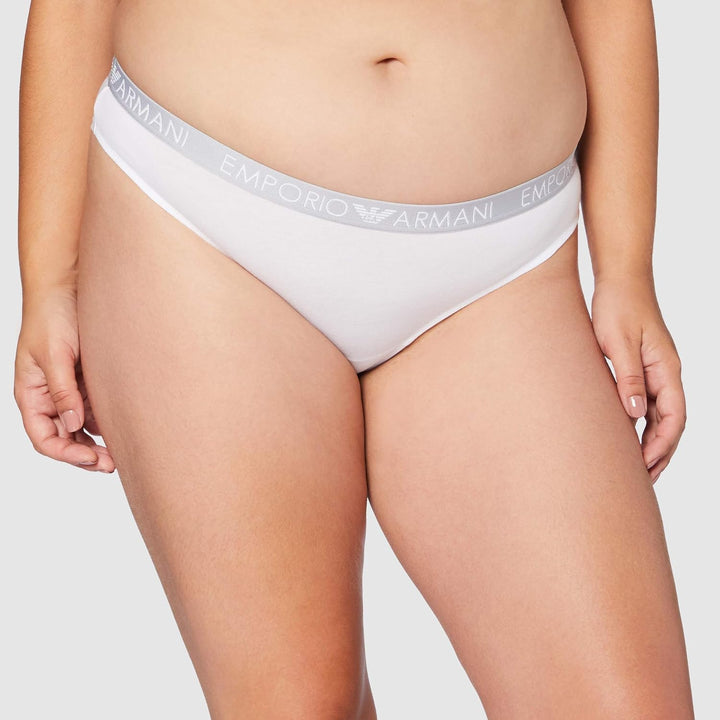 Emporio Armani Damen Women's Basic Bonding Microfiber 2-Pack Brazilian Brief Unterwäsche (1er Pack)