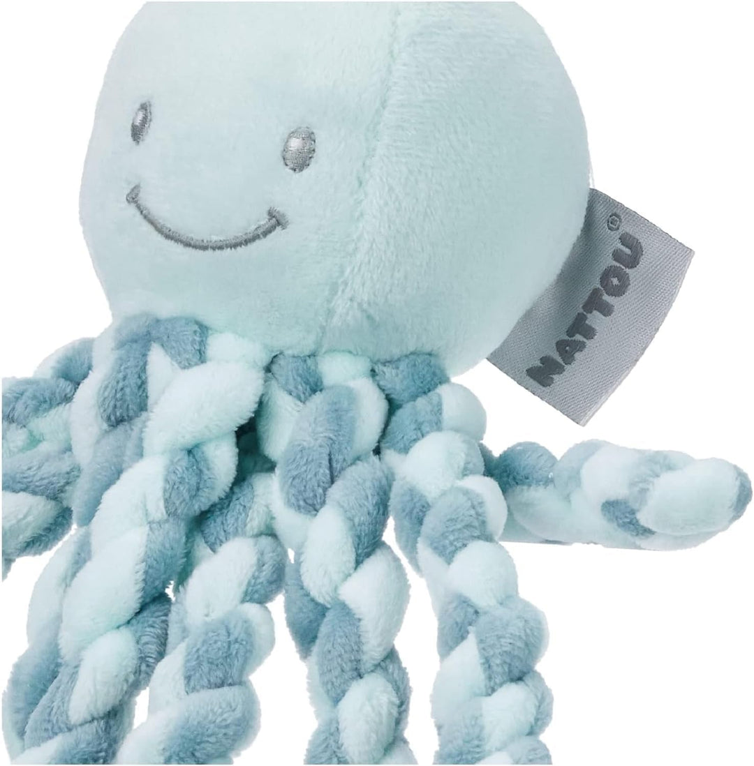 Nattou Kuscheltier Oktopus, Für Neugeborene und Frühchen, 23 cm, Mintgrün Mintgrün Single, Mintgrün