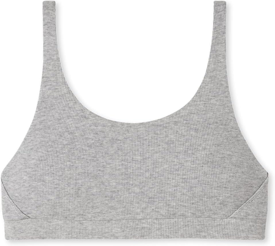 Schiesser Damen Organic Cotton-Pure Rib Bustier 36 Grau-mel._179880, 36 Grau-mel._179880
