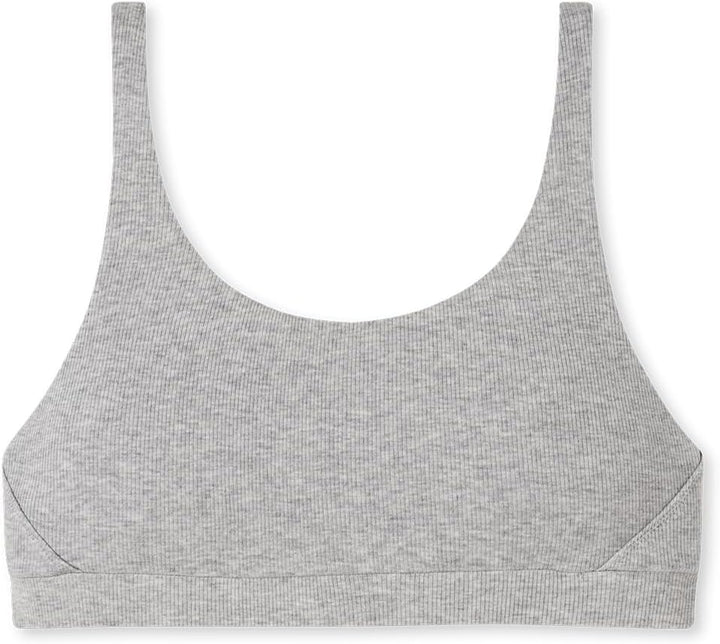 Schiesser Damen Organic Cotton-Pure Rib Bustier 36 Grau-mel._179880, 36 Grau-mel._179880