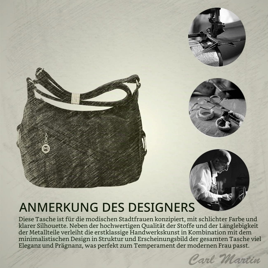 NICOLE & DORIS Damen Schultertasche Weiche Leder Frauen Umhängetasche Handtasche Damen Crossbody Mes