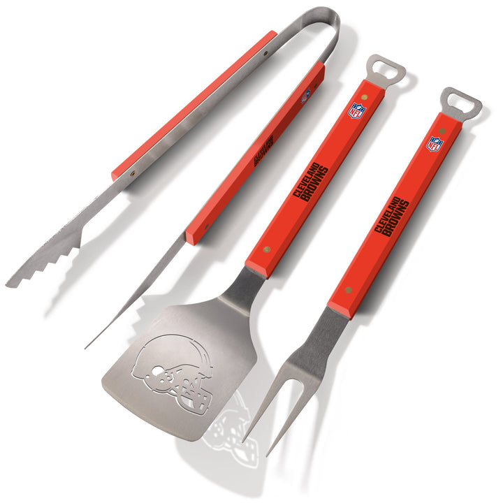 YouTheFan NFL Cleveland Browns Spirit Series Grillset, 3-teilig, Cleveland Browns