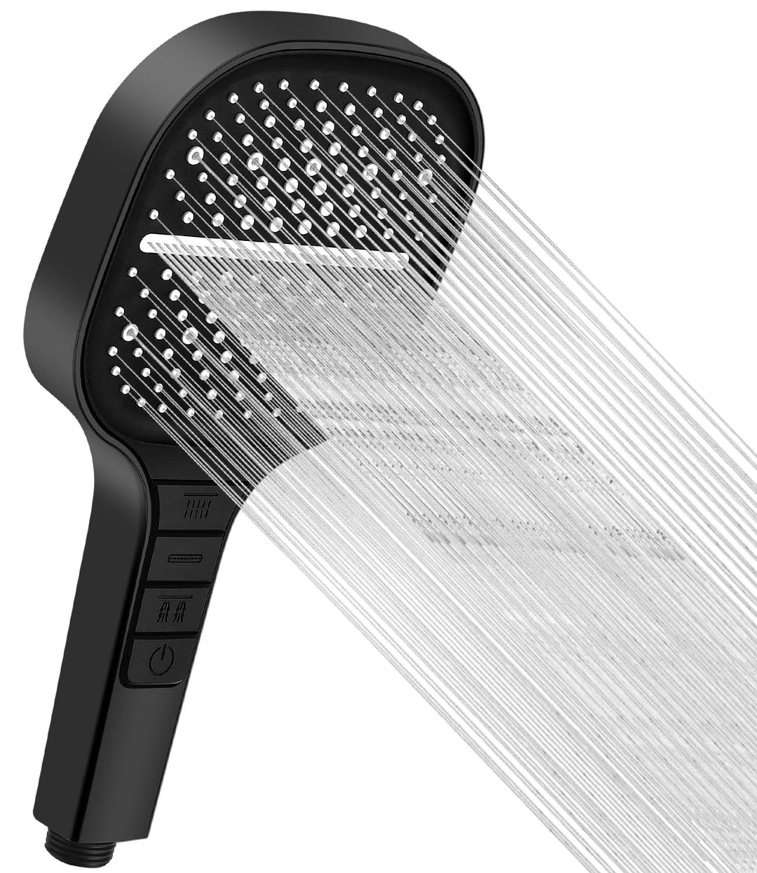 Duschkopf Wassersparend mit Stopptaste, Duschkopf Regendusche mit 7 Strahlarten, Handbrause, Spardus