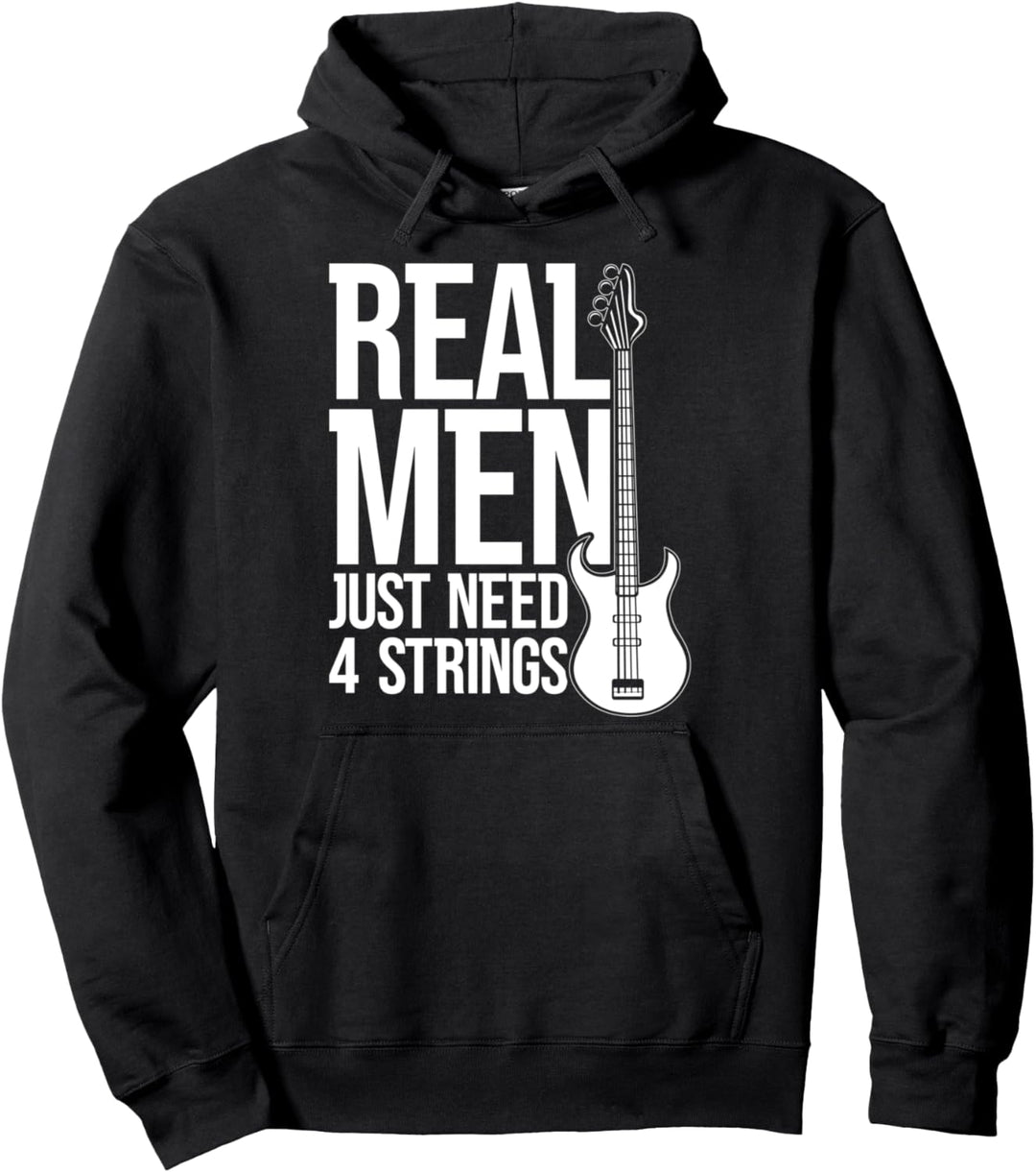 Bassist Männer Rock Bass Gitarrist Lustiges Bass Gitarre Pullover Hoodie