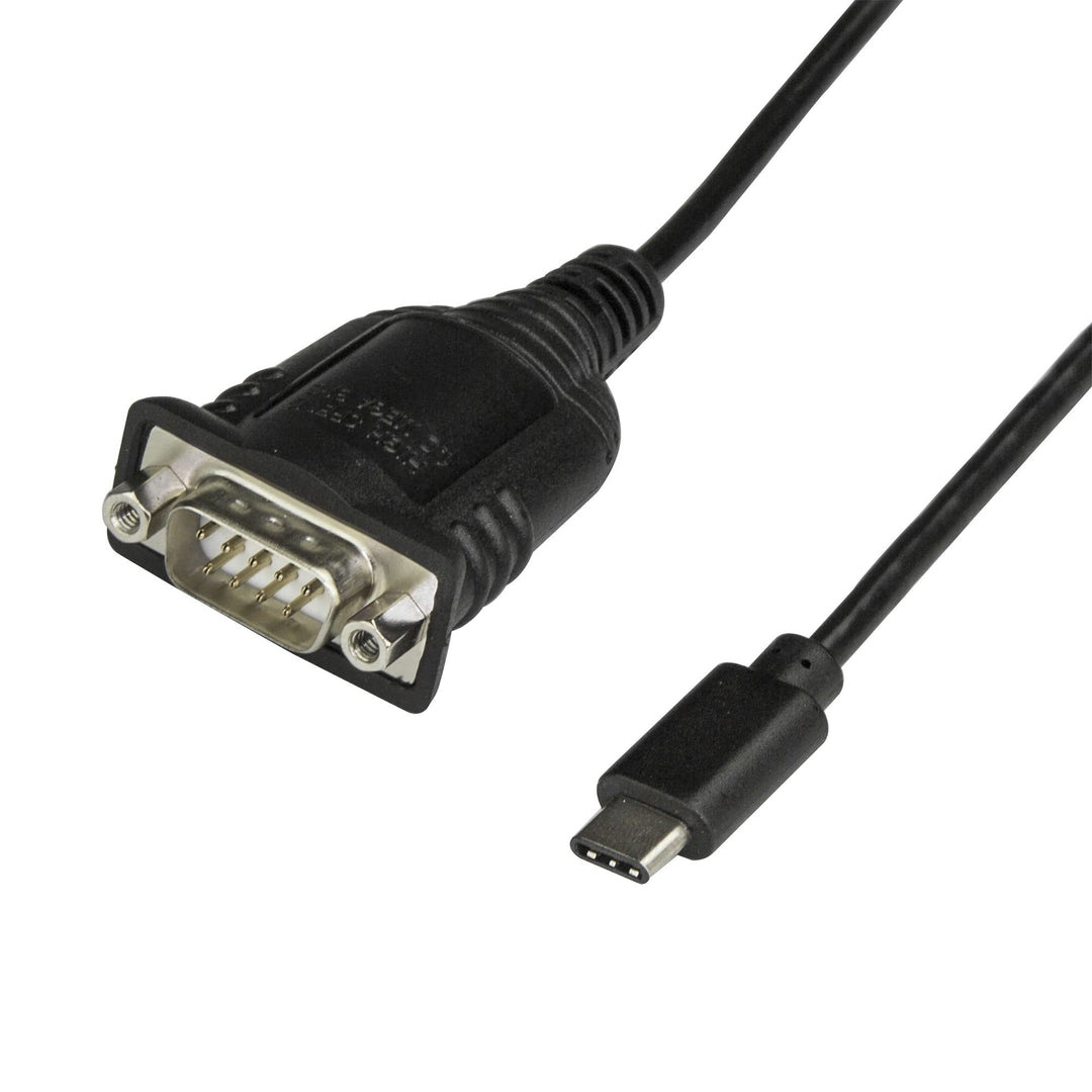 StarTech.com USB-C auf Seriell Adapter mit COM Retention - USB C zu RS232 Kabel - USB C zu DB9 Kabel