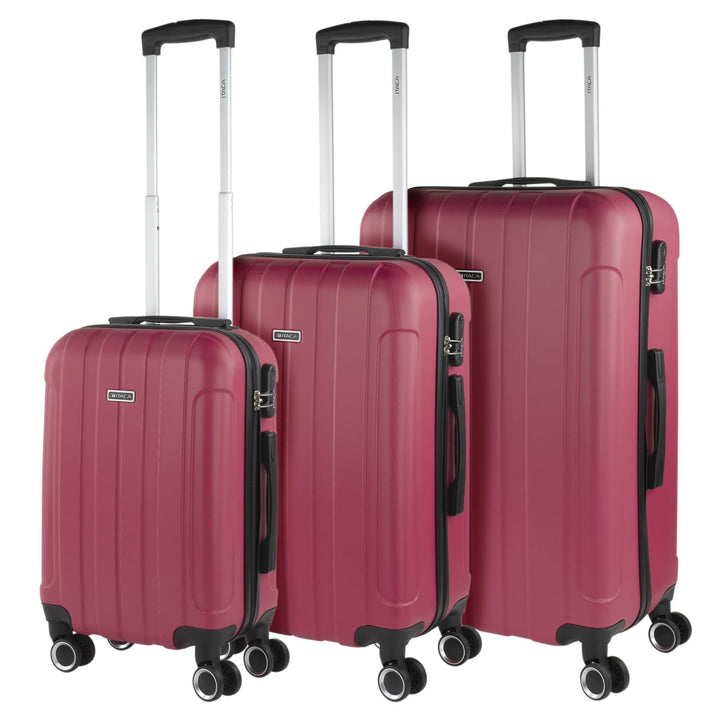 ITACA - Reisekoffer der Firma, Set mit 4 Rädern – Set Travel Cases ABS – Set Sturdy and Light Travel