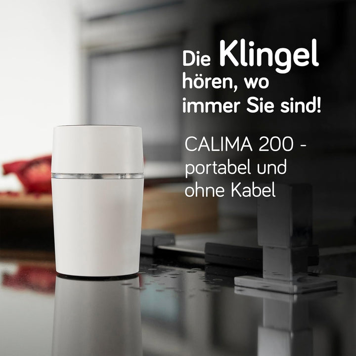 Grothe Mobile Funkklingel Türklingel Funkgong Empfänger ohne Taster Kabellose Türglocke 500m Reichwe