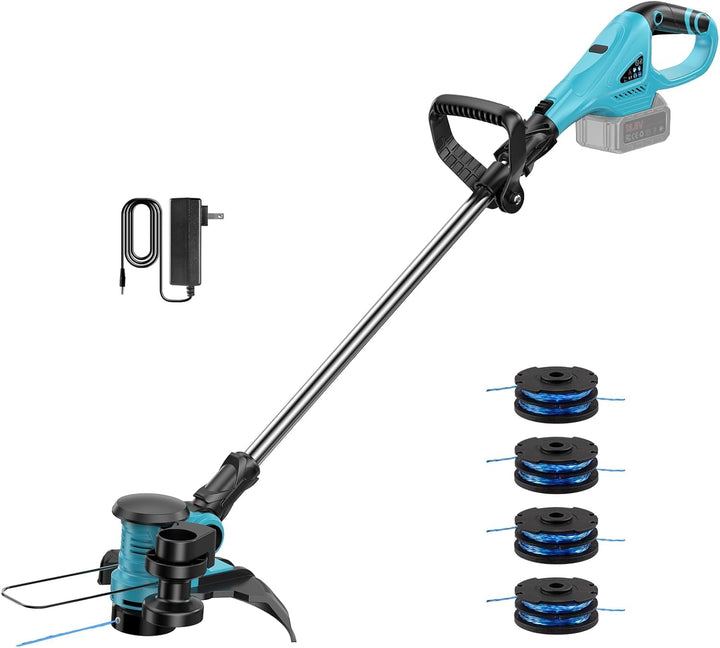 2-in-1 Akku Rasentrimmer &amp; Kantenschneider – 30cm Schnittkreis, 2.3kg Leichtgewicht, 90° schwenkbare