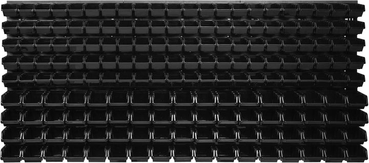 botle Lagersystem Wandregal 1734 x 780 mm | 178 stck. Box | Stapelboxen Schüttenregal Sichtlagerkäst