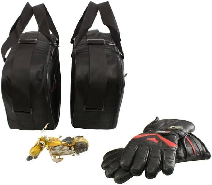 made4bikers Promotion-Bag: Bedruckte Koffer Innentaschen passend für Harley-Davidson Road King mit L