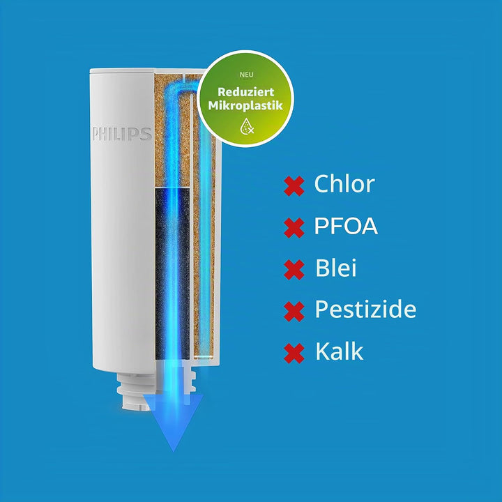 Philips Filterkaraffe Instant Water + 1 Filter im Lieferumfang enthalten, 3 l, wiederaufladbar über
