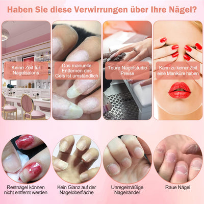 Nagelfräser Set Elektrisch,NAILGIRLS 11 in 1 Aufladbare Professional Electric Nail Drill Machine,Pro