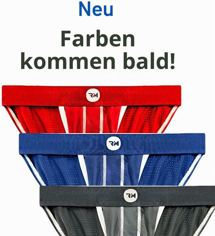 Echte Herren-Bikini-Unterwäsche – Ausbuchtungsbeutel – 1, 3 oder 6 Stück Netz-String-Bikini-Slips mi
