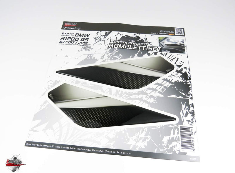 BIKE-label Tankpad Seitentank Carbon kompatibel für BMW R1200 GS 800501