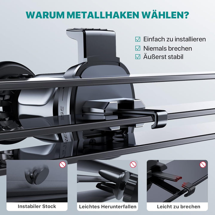 Handyhalterung ,Handyhalter mit 6 Starke Magnet 2 Metallplatte,Universale 360° Magnetischer KFZ Hand
