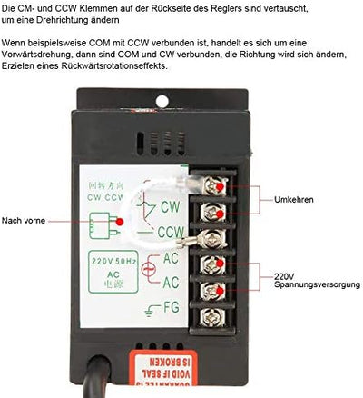 Hohe Drehmomente Einstellbarer Getriebemotoren, AC 220V 90W Einphasen Asynchron Getriebemotor (Getri