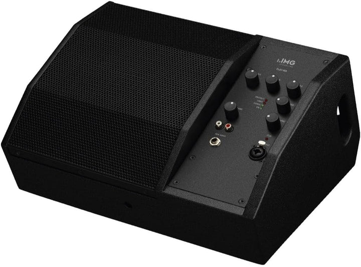 IMG STAGELINE Flat-M8 Aktive PA-Bühnenmonitorbox, 300W, schwarz