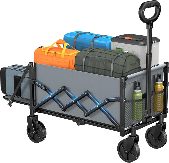 AMADA HOMEFURNISHING Bollerwagen faltbar, klappbarer Bollerwagen mit Maximalbelastung 163kg & Speich