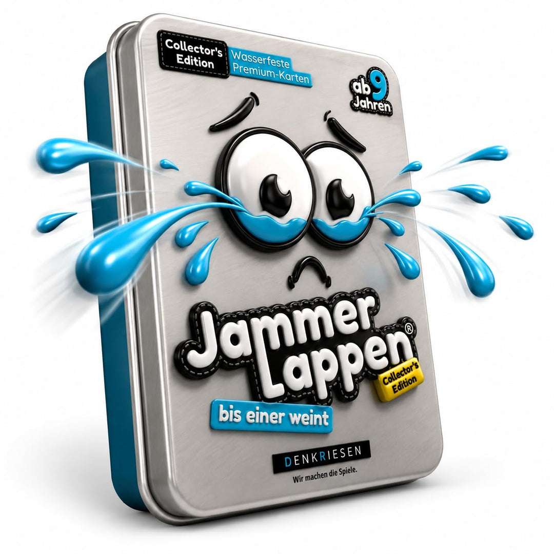 DENKRIESEN - JAMMERLAPPEN® – Collector's Edition | Kartenspiel | Ab 9 Jahren | 2-6 Spieler | Wasserf