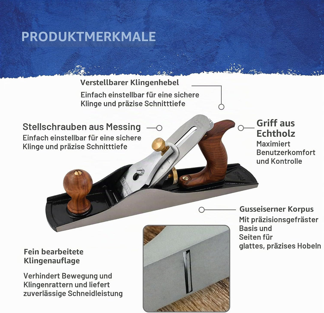 Faithfull - Nr.6 Fore Plane - FAIPLANE6, Multi-colord