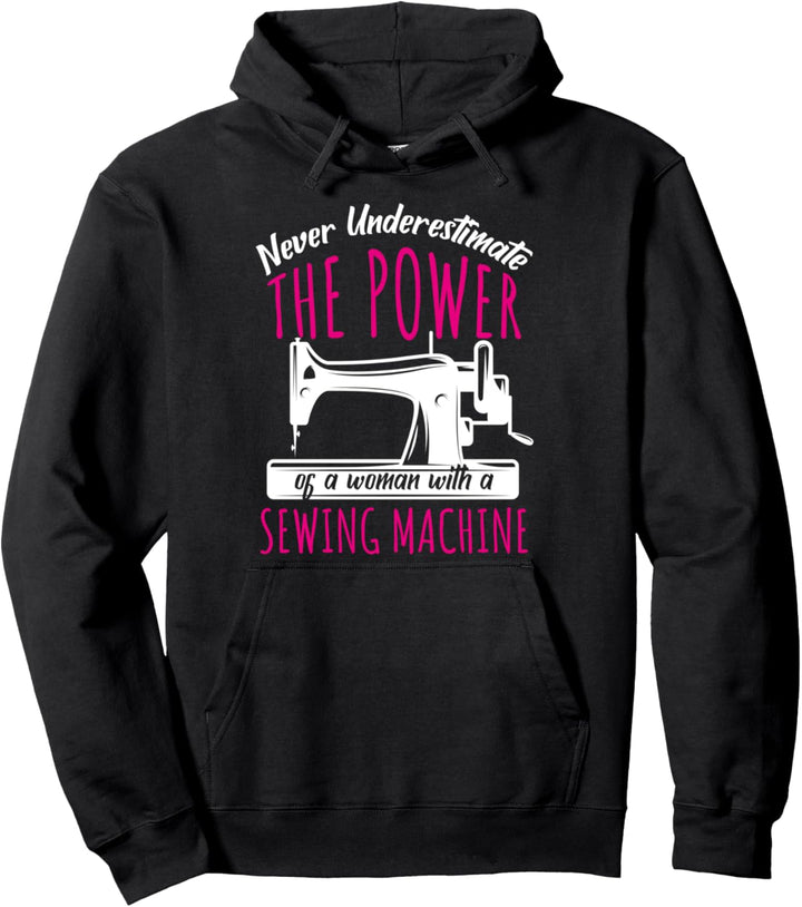 Frauen Nähmaschine Handarbeit Näherin Lustiges Nähen Pullover Hoodie