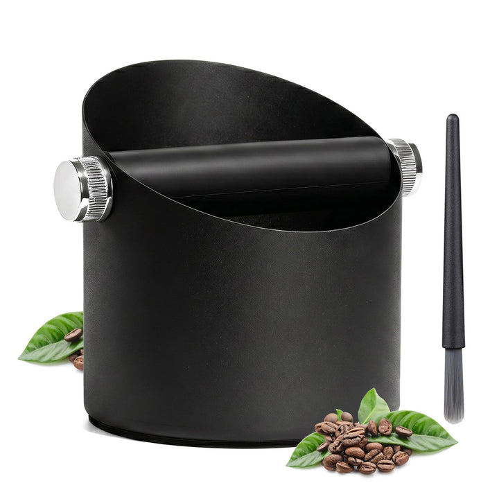 Ideal Swan Abklopfbehälter für Siebträger, Espresso Abklopfbehälter Kaffeesatz, Edelstahl Knock Box,