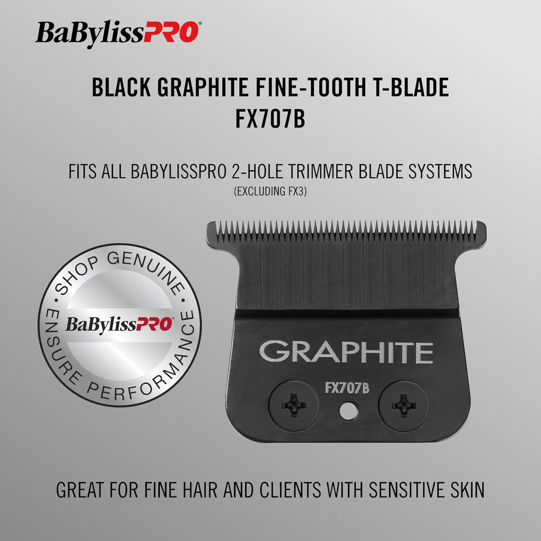 Ersatz-T-Klinge mit feiner Zahnung – FX707B Graphit BaBylissPRO für Herren, 1 Stück