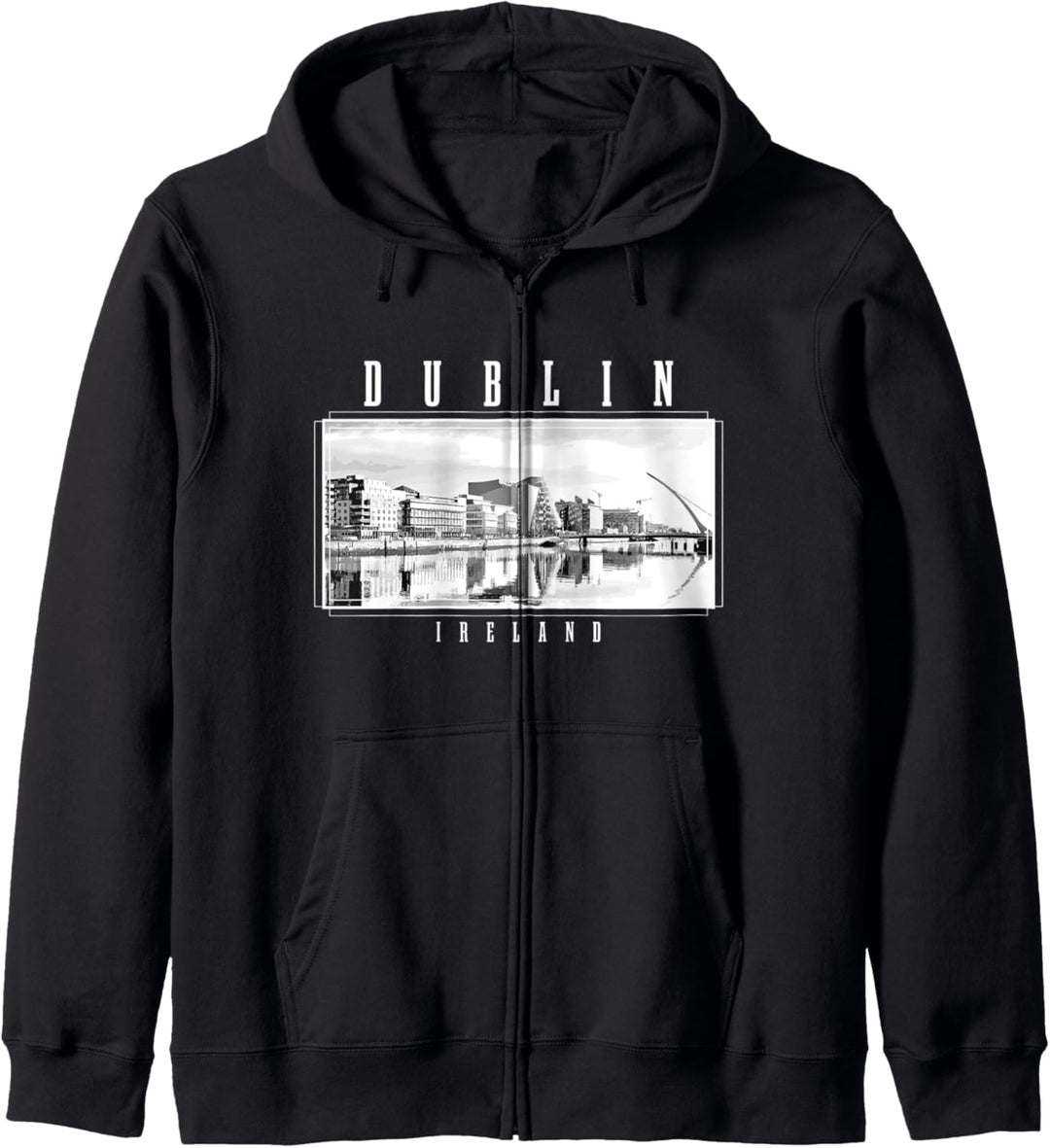 Dublin Irland Vintage Souvenir Skyline UK Dublin Kapuzenjacke