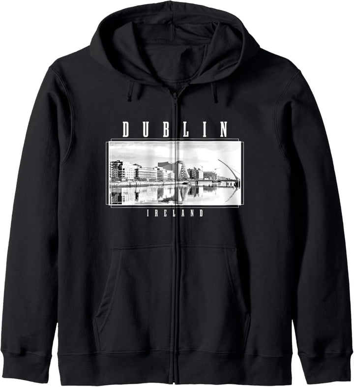 Dublin Irland Vintage Souvenir Skyline UK Dublin Kapuzenjacke