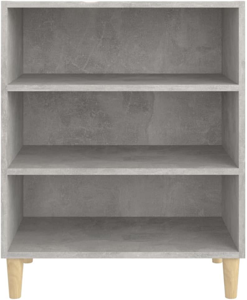vidaXL Sideboard mit 3 Regalböden Bücherregal Standregal Beistellschrank Regal Bücherschrank Schrank
