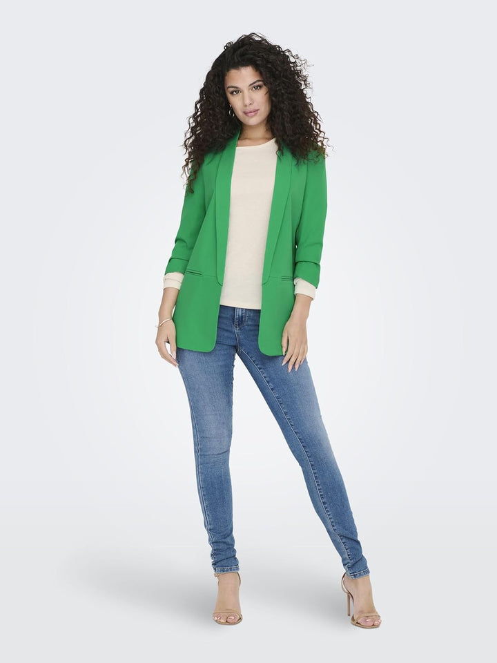 ONLY Female Blazer Langer Blazer 36 Simply Green, 36 Simply Green