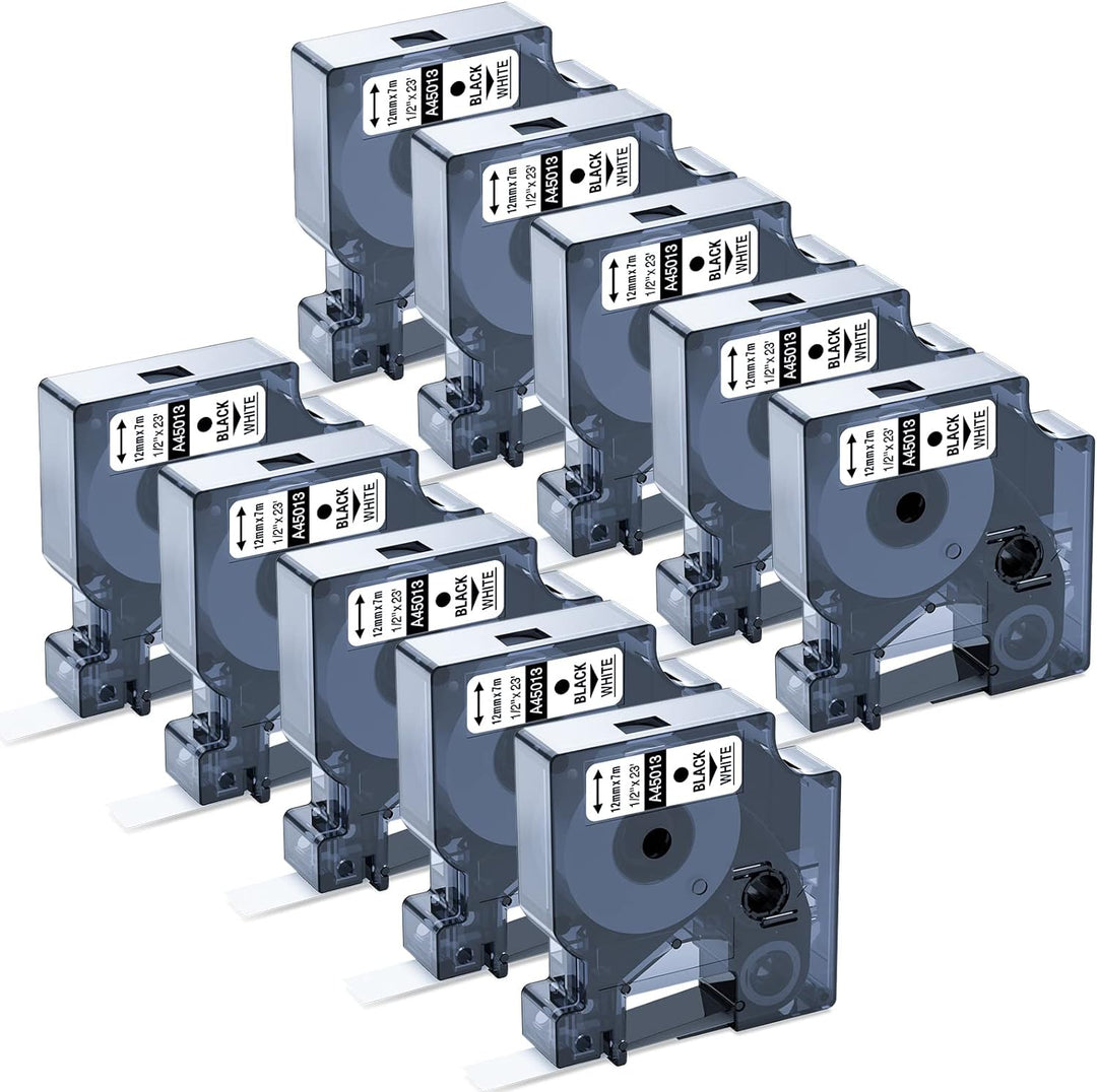 10 x Upwinning kompatibel für Dymo D1 45013 S0720530 Schriftbänder als Ersatz für Dymo Etikettenband