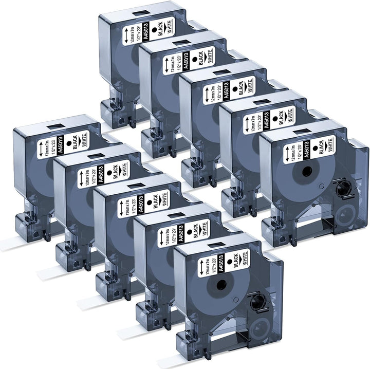 10 x Upwinning kompatibel für Dymo D1 45013 S0720530 Schriftbänder als Ersatz für Dymo Etikettenband