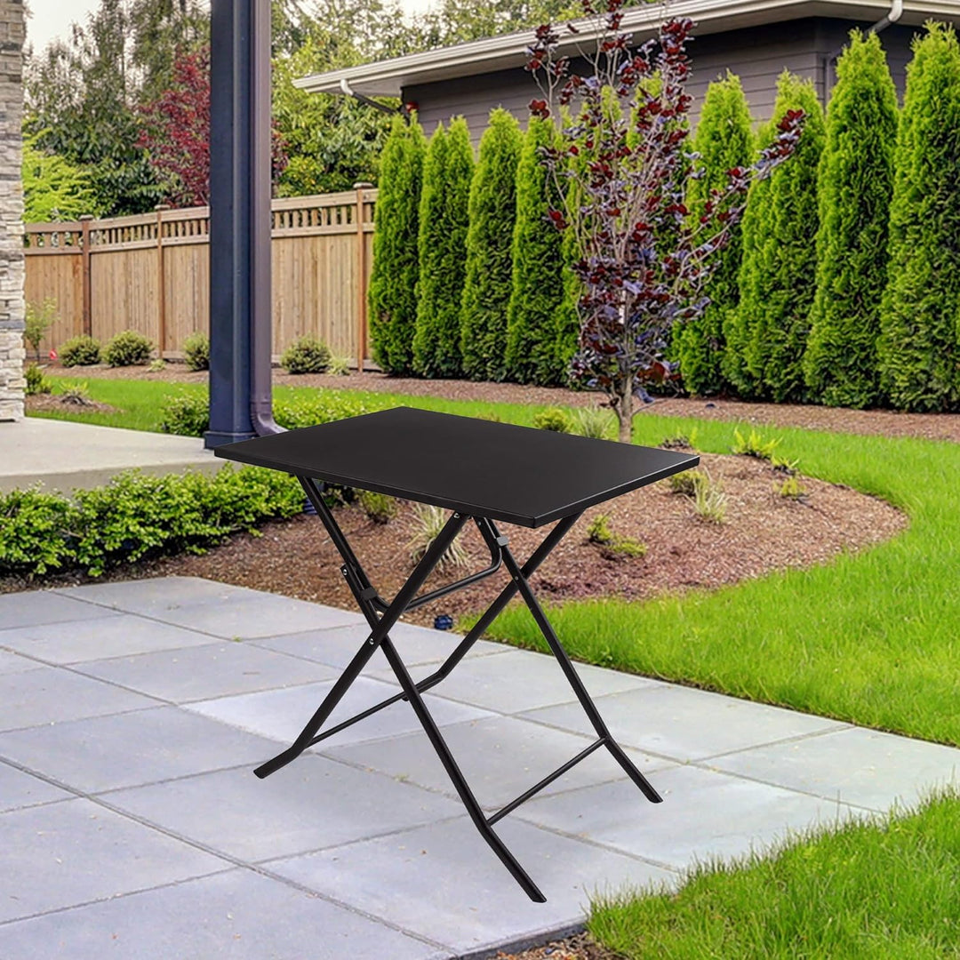 AKTIVE 61046 Quadratischer Klapptisch für den Garten, Metall