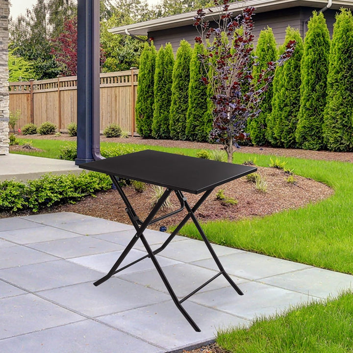 AKTIVE 61046 Quadratischer Klapptisch für den Garten, Metall