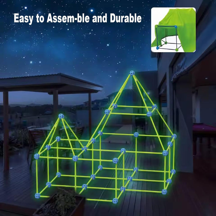 Höhle Bauen Set, Höhlenbauset, 175pcs DIY-Bauset Set, Im Dunkeln Leuchtendes, Geeignet zur Entfaltun