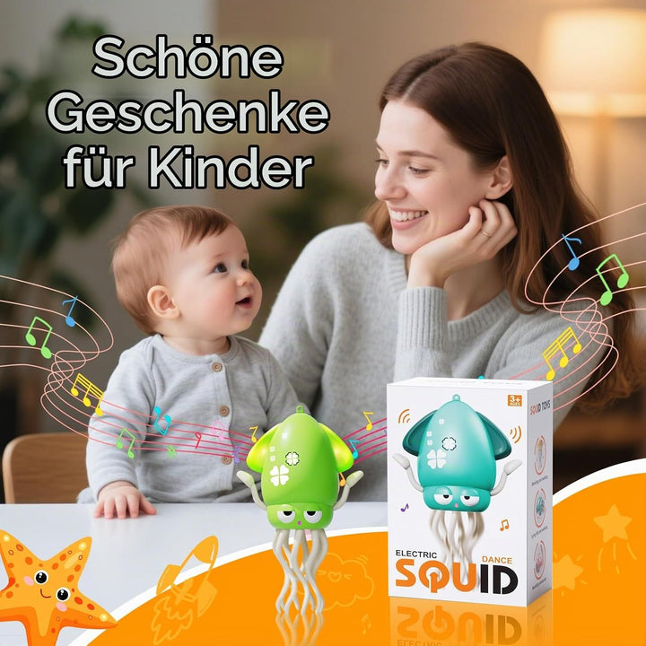 Tanzender &amp; krabbelnder Oktopus mit LED Lichtern und Musik - Automatisch schwingendes musikalisches