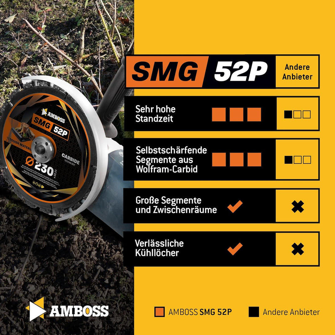Amboss HM Trennscheibe Ø125 x 22.2 mm (Für Wurzeln, Asphalt, Hartgummi etc.) - Galvanisiert Ø 125 mm