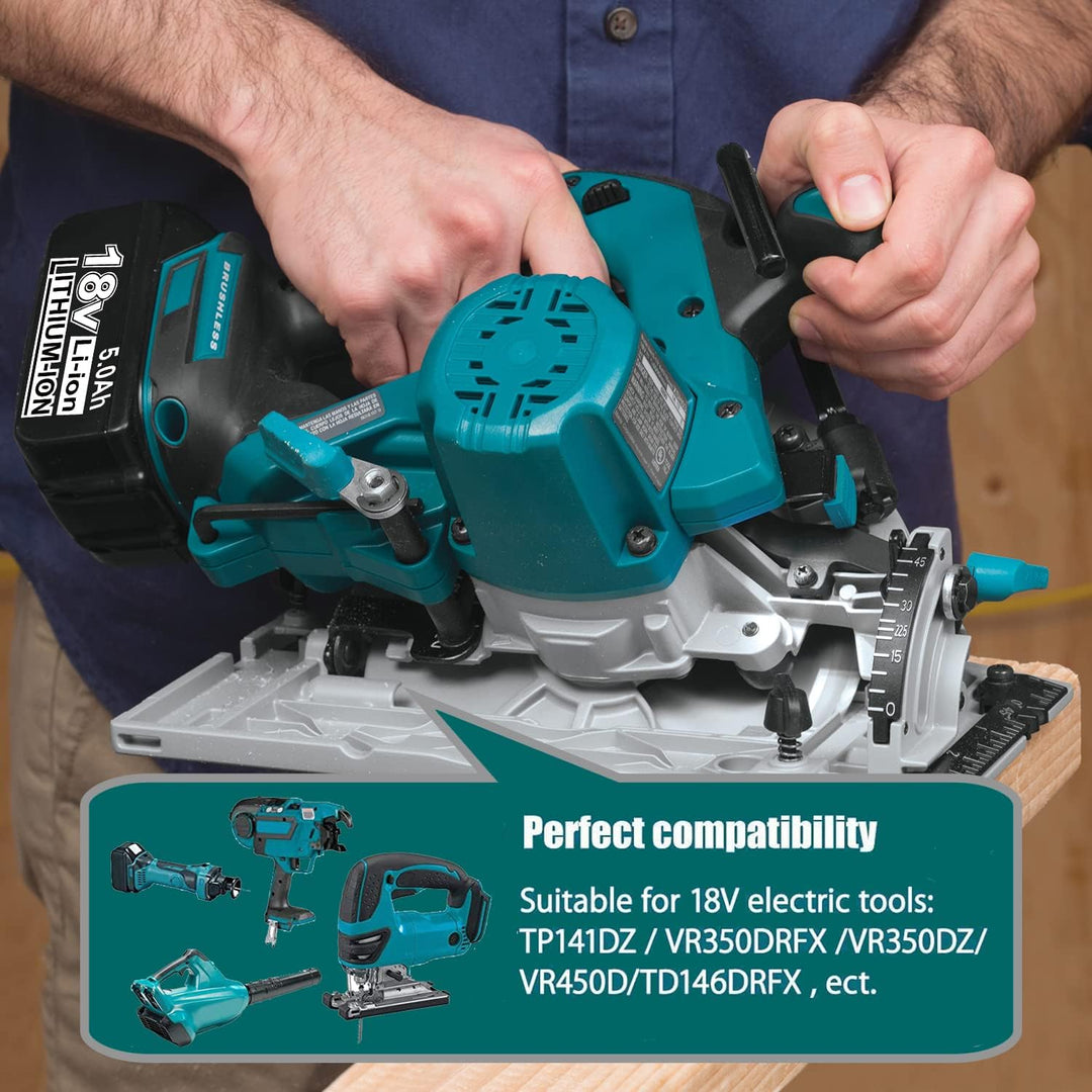 VANTTECH 5,0 Ah Li-Ion Akku Ersatz für Makita 18V AKKU BL1850B BL1850 BL1840B BL1840 BL1830B BL1830