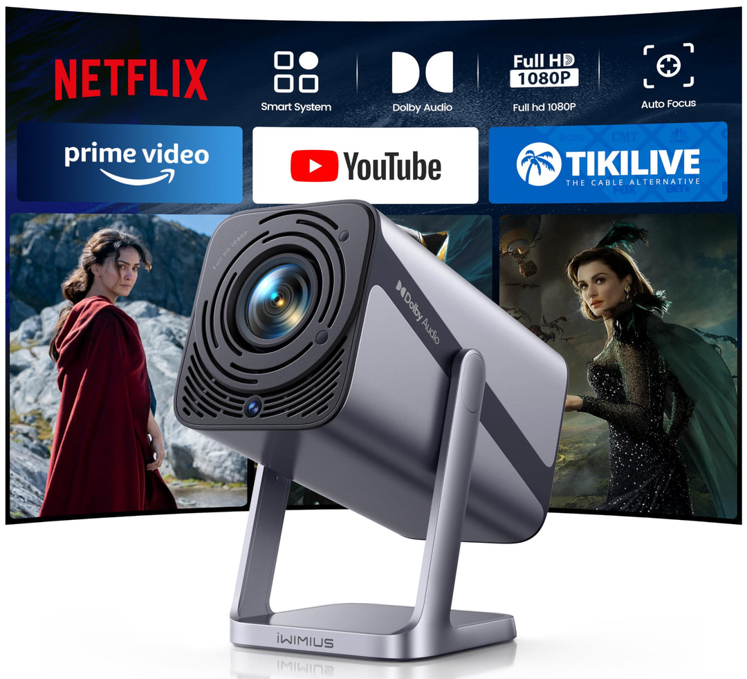 Mini Beamer 4K 600ANSI Smart Beamer 4K Full HD 1080P Auto Fokus Auto Vertikale Trapezkorrektur Proje