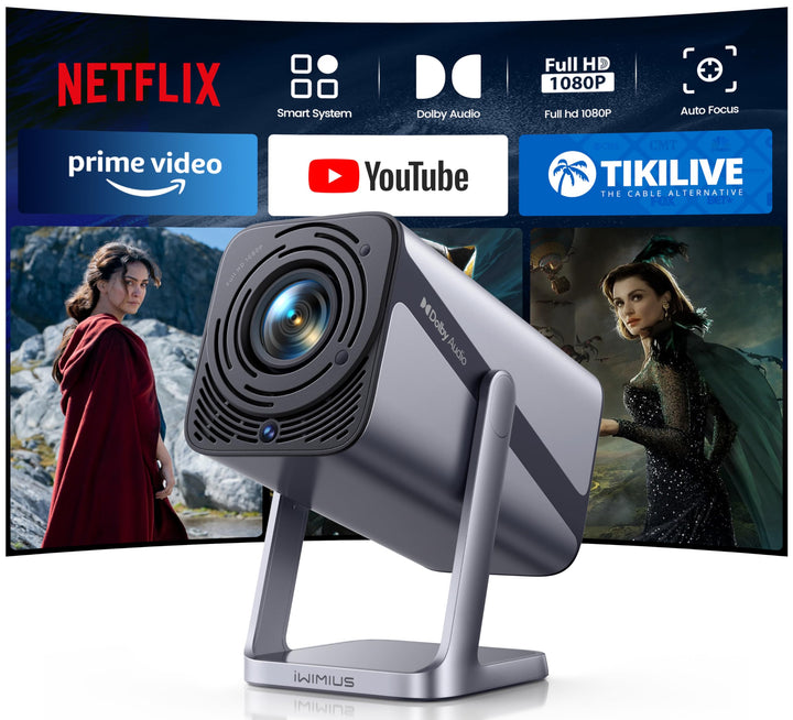 Mini Beamer 4K 600ANSI Smart Beamer 4K Full HD 1080P Auto Fokus Auto Vertikale Trapezkorrektur Proje