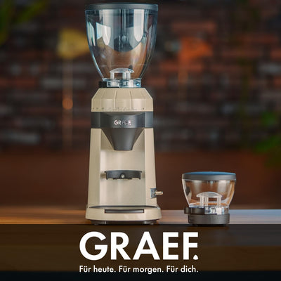 GRAEF Kaffeemühle CM8011 | Mühle für Kaffeebohnen | elektrische Bohnenmühle mit LED Beleuchtung | Ma