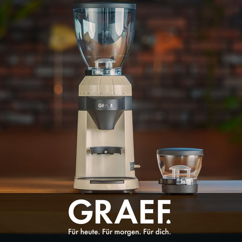 GRAEF Kaffeemühle CM8011 | Mühle für Kaffeebohnen | elektrische Bohnenmühle mit LED Beleuchtung | Ma